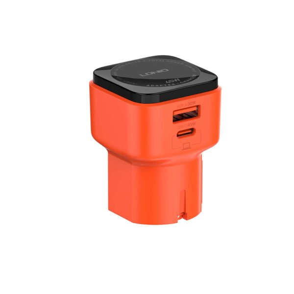 Cargador de Carga Ultrarrápida LDNIO Q2420 45W USB-C + USB-A con Cable